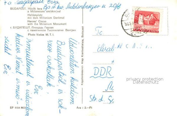 Budapest Heldenplatz Millenium Denkmal – Bild 2