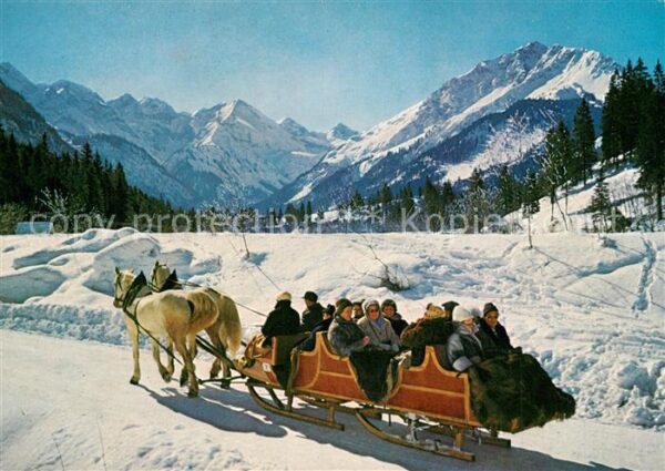 Oberstdorf Schlittenfahrt Brigsautal