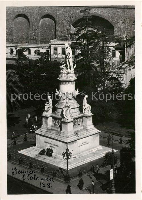 Genova Genua Liguria Monumento C. Colombo