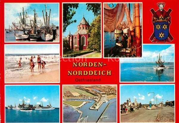 Norden Norddeich Ostfriesland Hafen Fliegeraufnahme