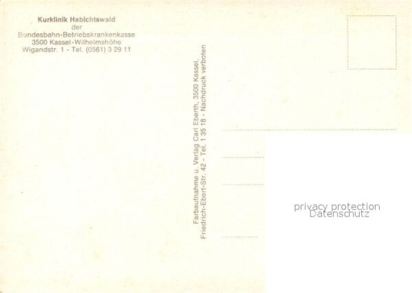 Wilhelmshoehe Kassel Kurklinik Habichtswald – Bild 2
