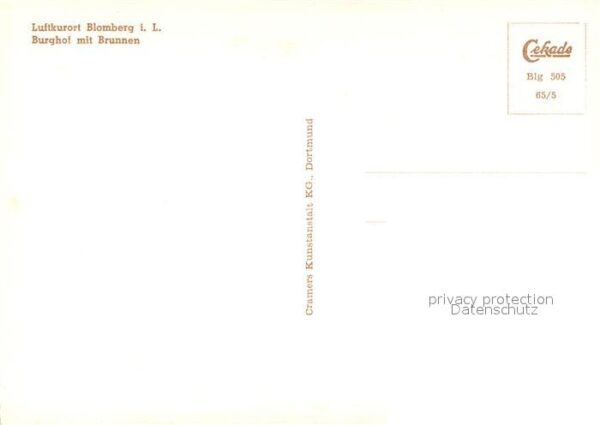 Blomberg Lippe Burghof Brunnen – Bild 2