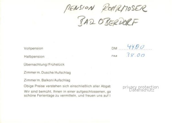 Bad Oberdorf Pension Rohrmoser – Bild 2