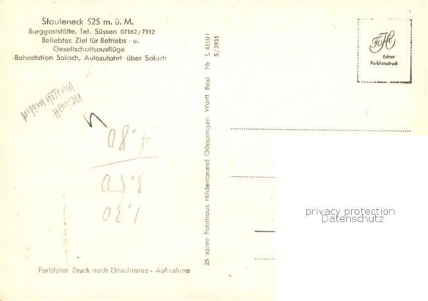 Salach Staufeneck Burggaststätte – Bild 2