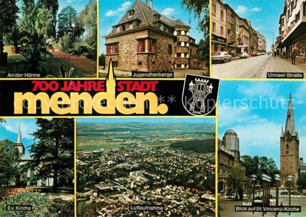 Menden Sauerland St. Vincenz-Kirche Unnaer Strasse Flieg