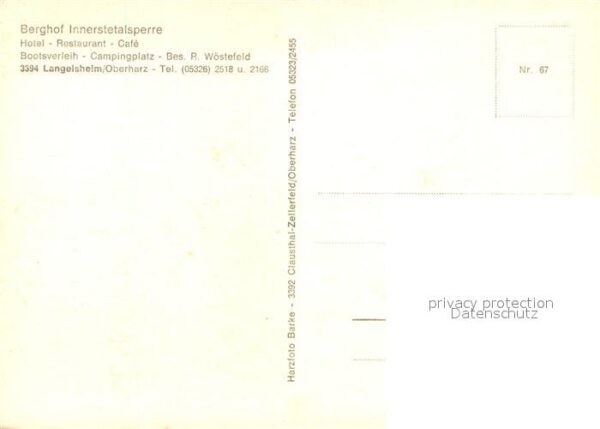 Langelsheim Berghof Innerstetalsperre – Bild 2