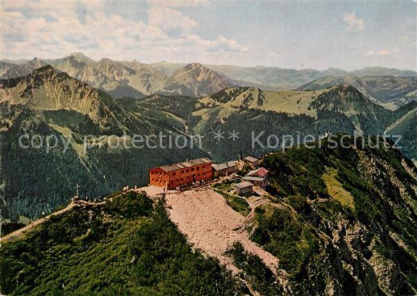 Pfronten Fliegeraufnahme Berggasthaus Ostlerhütt