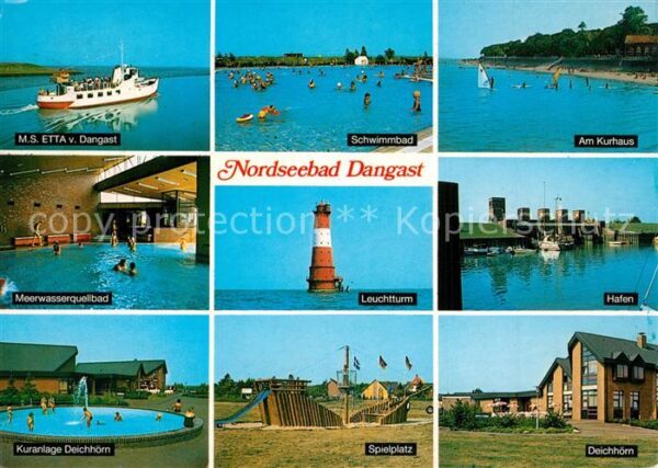 Dangast Nordseebad Kurhaus Hafen Leuchtturm M.S. ETTA v. D