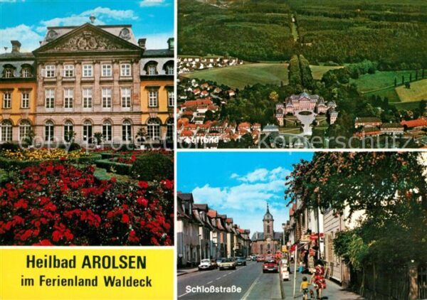 Arolsen Bad Fliegeraufnahme Schlossstrasse