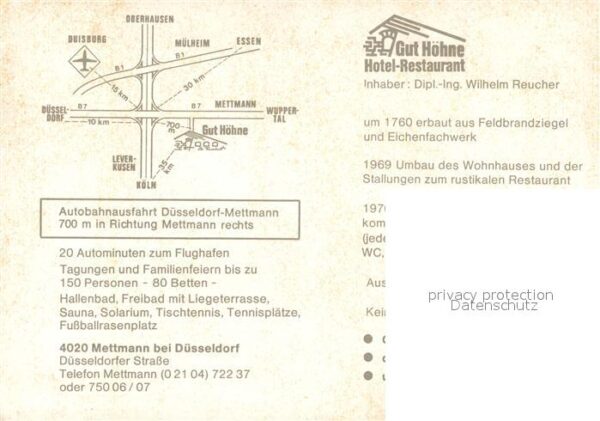 Mettmann Hotel Gut Höhne – Bild 2