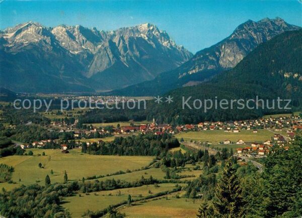 Oberau Loisach Zugspitzgruppe