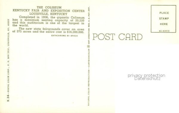 Louisville Kentucky Coliseum Kentucky Fair and Exposition C – Bild 2