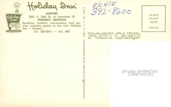Phoenix Arizona Holiday Inn Hotel at the airport Swimmi – Bild 2