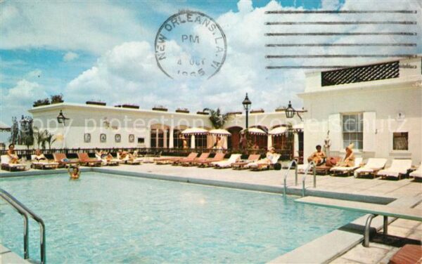 New Orleans Louisiana Rooftop Pool Royal Orleans Hotel