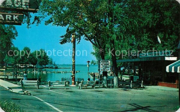 Russels Point White Cottage Park at Indian Lake