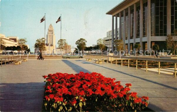 Los Angeles California City Hall and Music Center