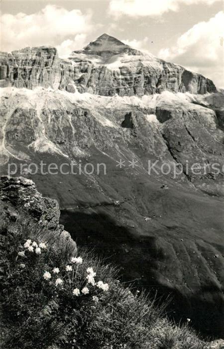 Gruppo Sella Cima Boè Gebirgspanorama Dolomiten