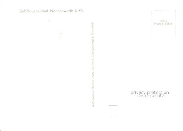 Nonnenwerth Rheininsel Kloster Original Fliegeraufn – Bild 2