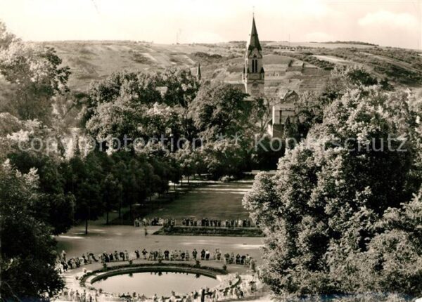 Bad Neuenahr-Ahrweiler Panorama Blick über den Kurpark Kirche