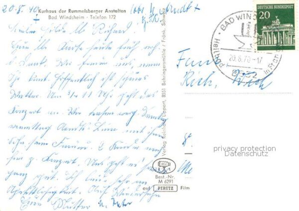 Bad Windsheim Kurhaus der Rummelsberger Anstalten Ort – Bild 2