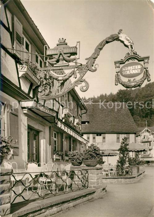 Bad Herrenalb Mönchs Posthotel Klosterschänke Türschi