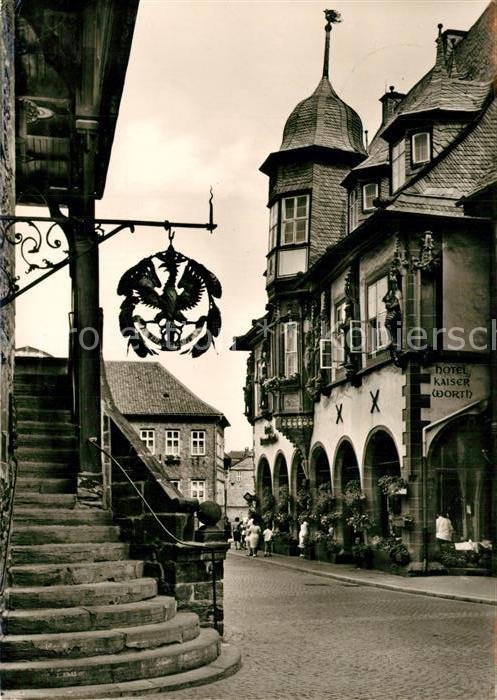 Goslar Rathaustreppe 12. Jhdt. Hotel Kaiser Wo