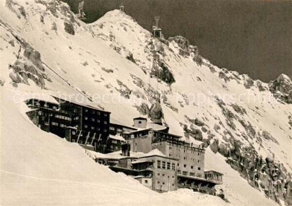 Zugspitze Hotel Schneefernerhaus gegen Zugspitzgi