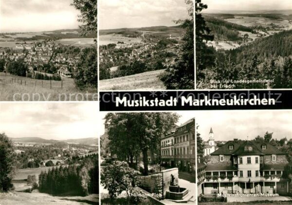 Markneukirchen Landschaftspanorama Ernst Thälmann Plat