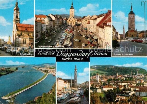Deggendorf Donau Grabkirche Luitpoldplatz Rathaus Stadtp