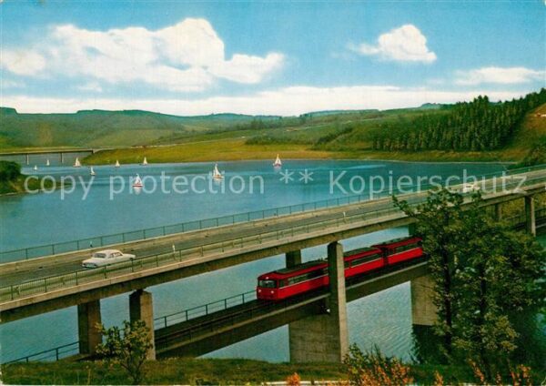 Biggesee Dumicketal Doppelstockbrücke Stausee