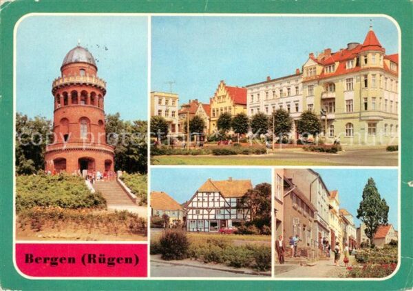 Bergen Ruegen Ernst Moritz Arndt Turm Karl Marx Platz
