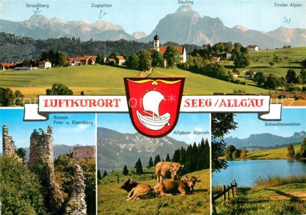 Seeg Gesamtansicht mit Alpenpanorama Schwalt