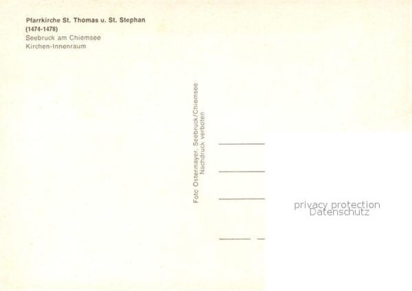 Seebruck Chiemsee Pfarrkirche St Thomas und St Stephan In – Bild 2