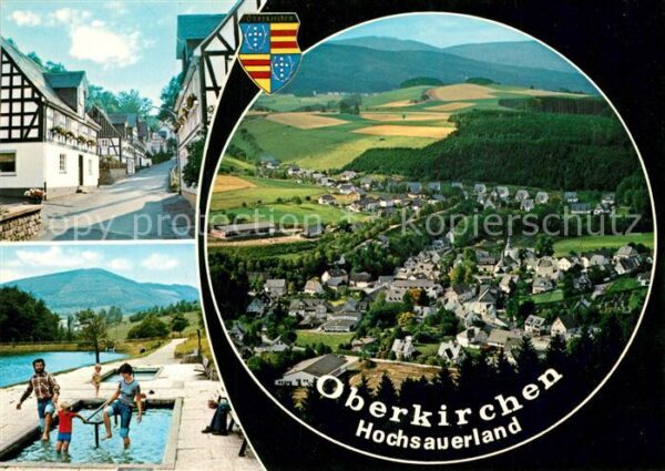 Oberkirchen Sauerland Fachwerkhäuser Freibad Wassertreten Bli