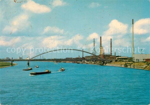 Rheinhausen Duisburg Rheinbrücke Industrie