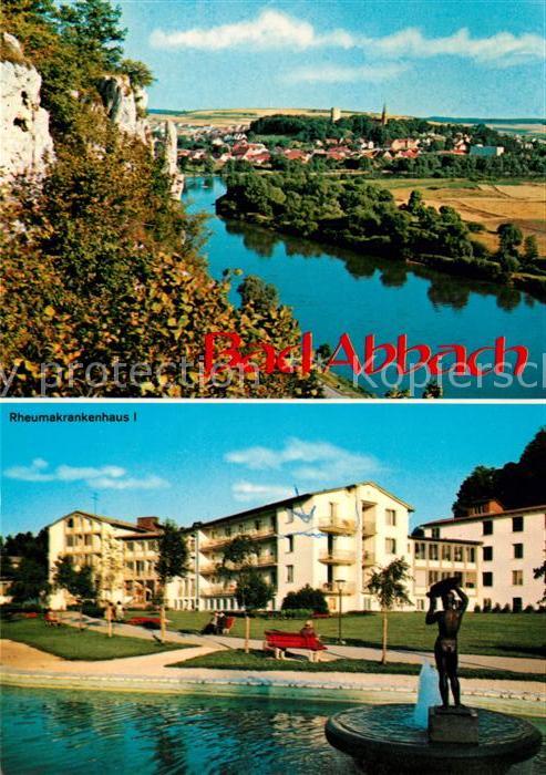 Bad Abbach Panorama Blick über die Donau Felsen Rh