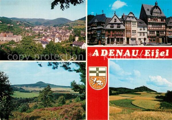 Adenau Ahrweiler Rheinland-Pfalz Gesamtansicht Landschaftspanorama Stadt