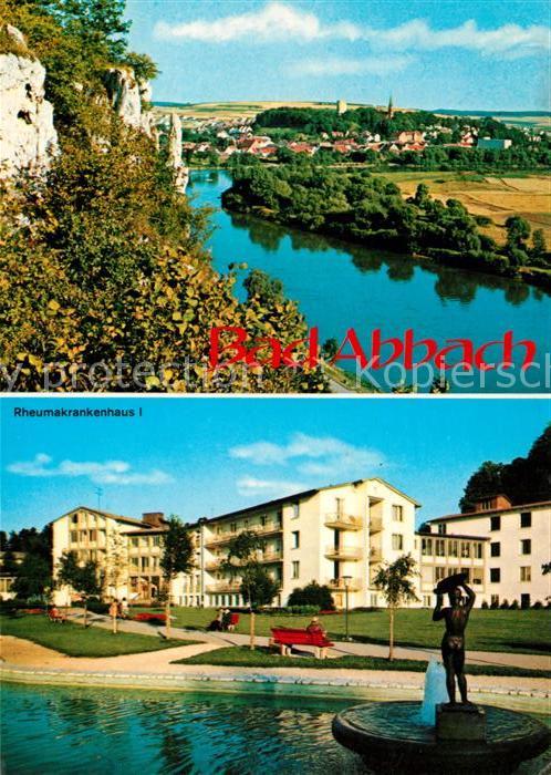 Bad Abbach Panorama Blick über die Donau Felsen Kr