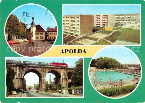 Apolda Markt Neubaugebiet Viadukt Freibad