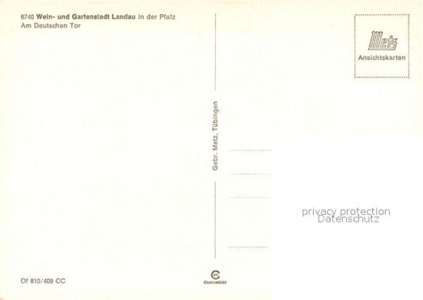 Landau Pfalz Wein- und Gartenstadt Am Deutschen Tor – Bild 2