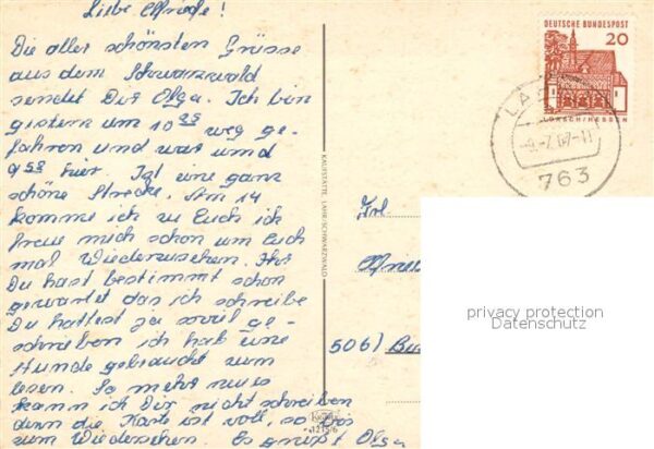 Lahr Baden Teilansichten Schwarzwaldhaus Trachten – Bild 2