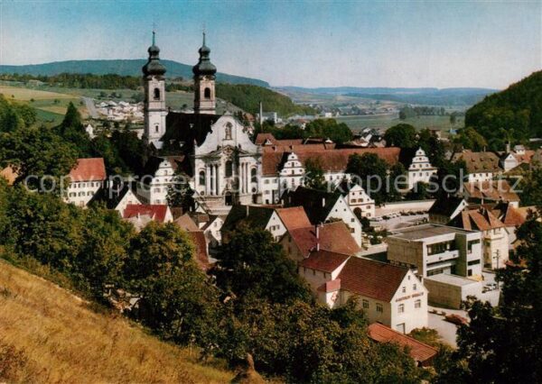 Zwiefalten Wuerttemberg Ortsansicht mit Münster ehemalige Bened