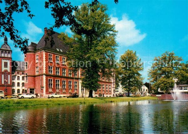 Oldenburg Niedersachsen Hauptpost und Stau