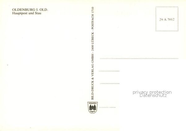 Oldenburg Niedersachsen Hauptpost und Stau – Bild 2