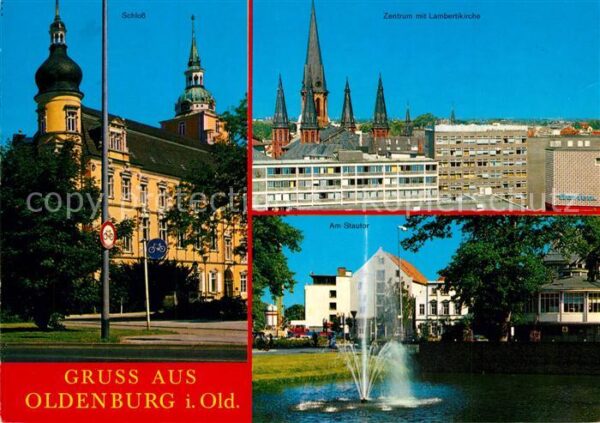 Oldenburg Niedersachsen Schloss Zentrum Lambertikirche Stautor