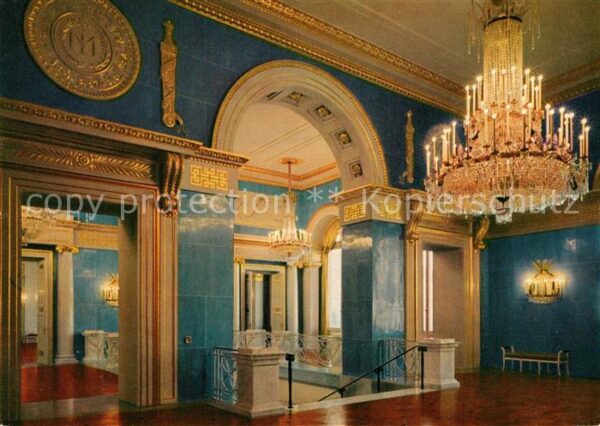 Muenchen Nationaltheater Treppenaufgang zum nörd