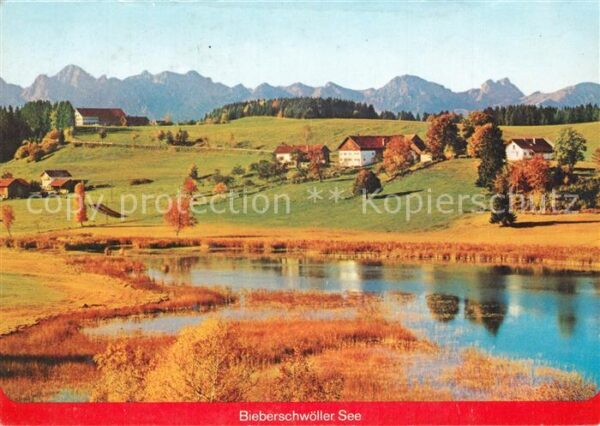 Steingaden Oberbayern Landschaftspanorama Bieberschwöller See
