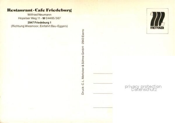 Friedeburg Ostfriesland Restaurant Cafe Friedeburg – Bild 2