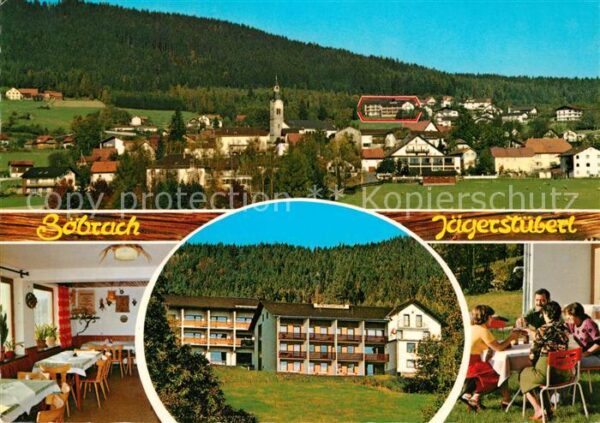 Boebrach Gasthof Pension Jägerstüberl Ortsansich