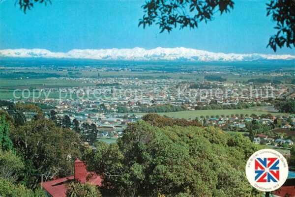 Christchurch Canterbury View from the Cashmere Hills